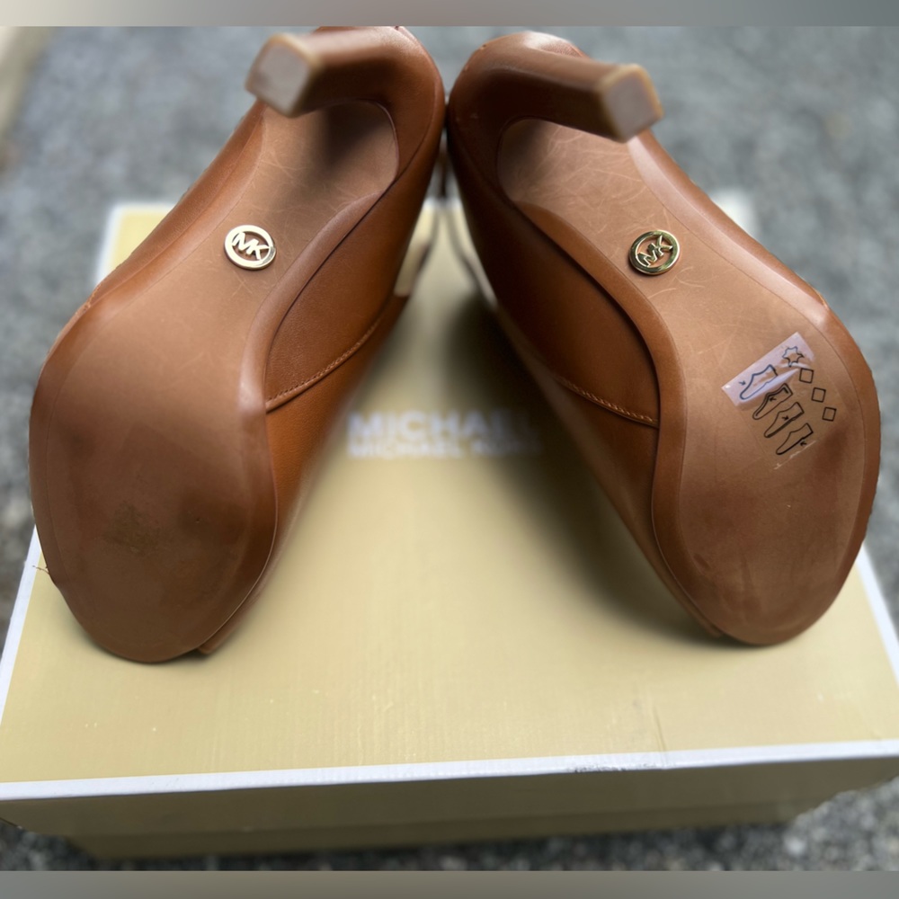🖤🖤Michael Michael Kors Lawson Open Toe Luggage Size  5 M - Picture 10 of 14